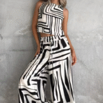 🌴Summer Specials🌴Striped Sleeveless Top & Wide-Leg Pants Set - Image 7