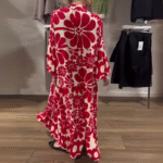 Women's Floral Print Loose-Fit Ankle Length Dress - Image 5