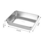 🔥2025-Hot Sale🎁49% OFF-Stainless Steel Square Plate(With Lid) - Image 9